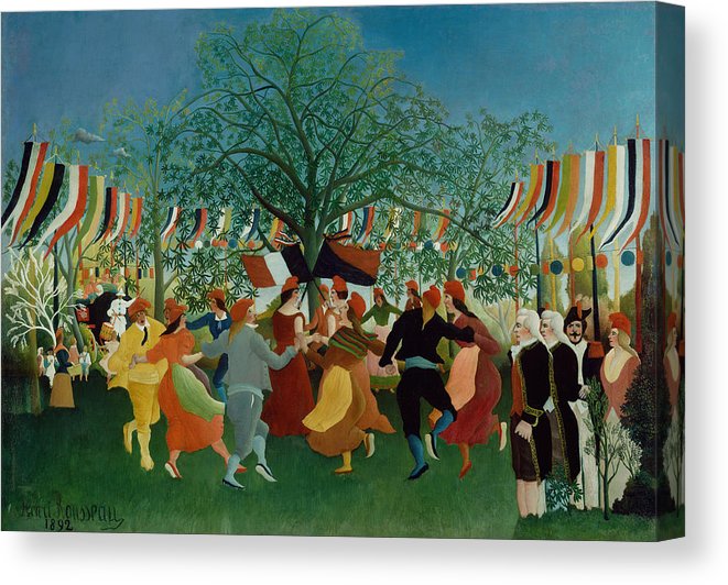 Henri Rousseau A Centennial Of Independence Canvas Print