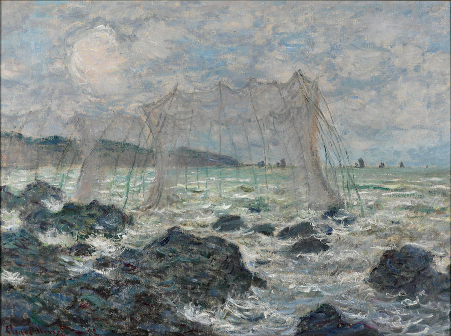 Claude Monet Fishing Nets At Pourville