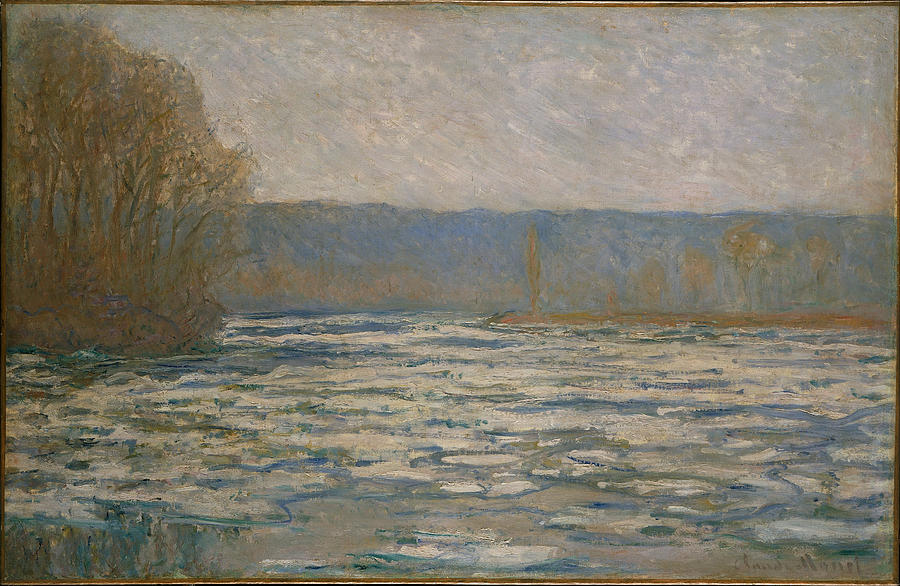 Claude Monet Ice Breaking Up On The Seine