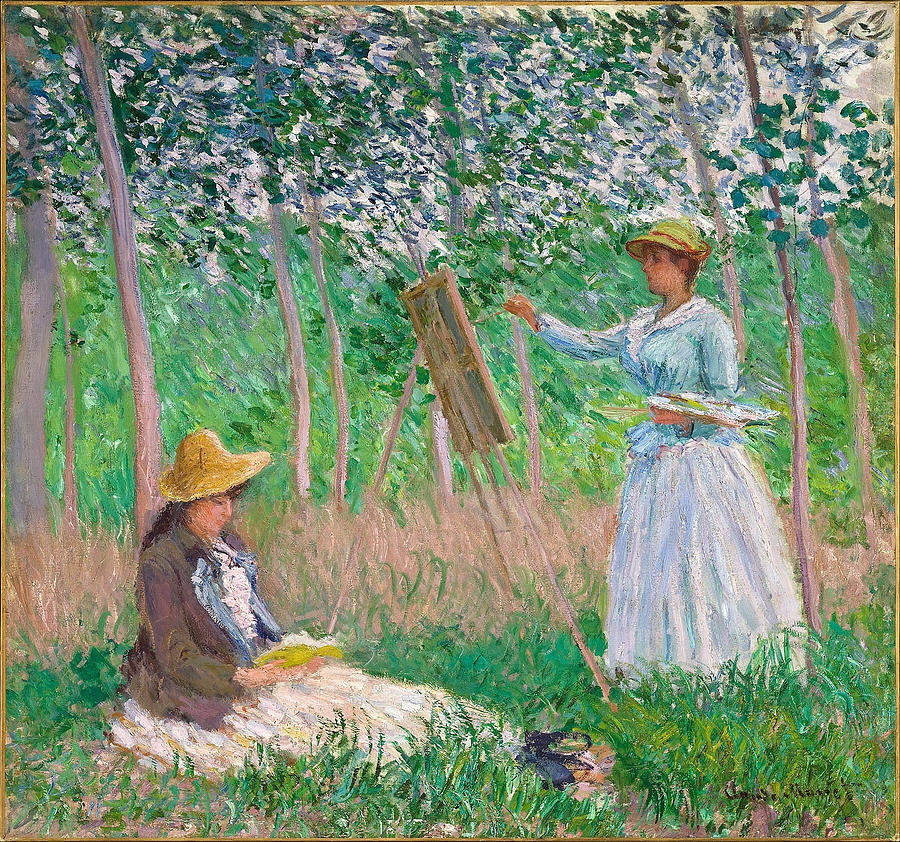 Claude Monet In The Woods At Giverny