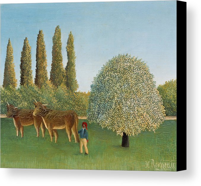 Henri Rousseau Meadowland Canvas Print