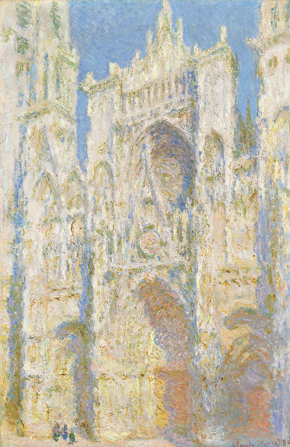 Claude Monet Rouen Cathedral West Facade, Sunlight