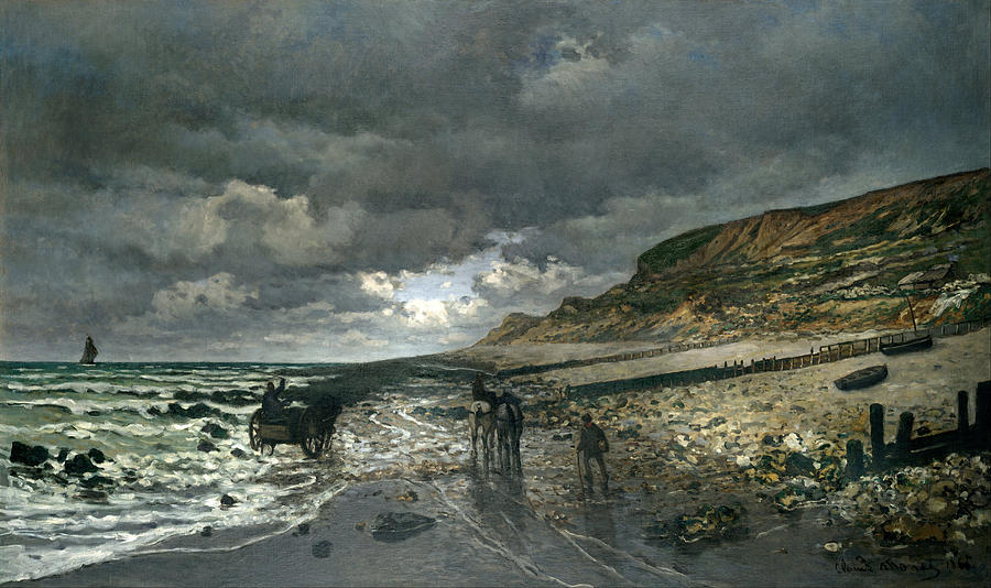 Claude Monet La Pointe De La Heve At Low Tide
