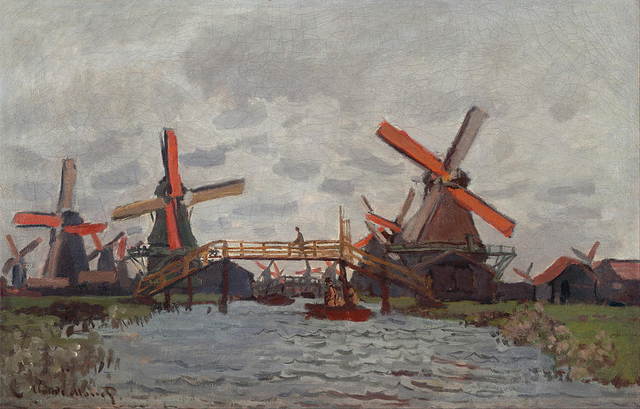 Claude Monet Mills At Westzijderveld