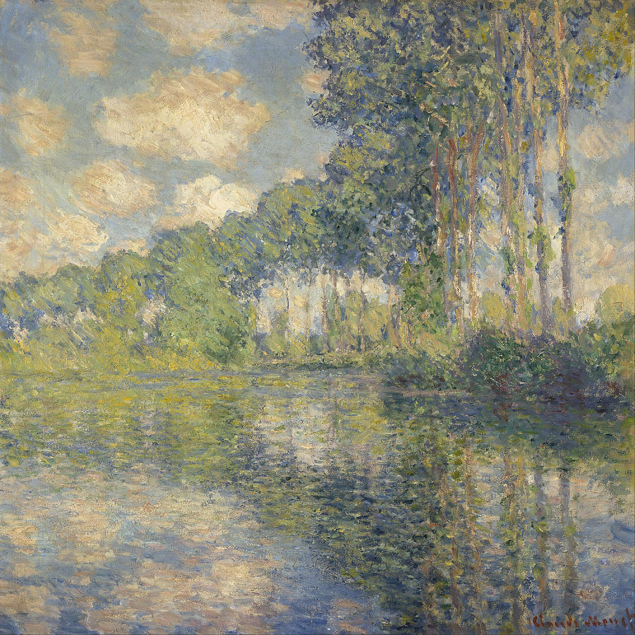Claude Monet Poplars On The Epte