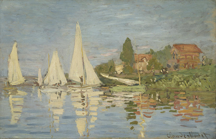 Claude Monet Regattas At Argenteuil