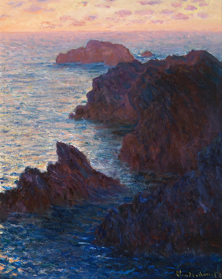 Claude Monet Rocks At Belle-Ile, Port-Domois