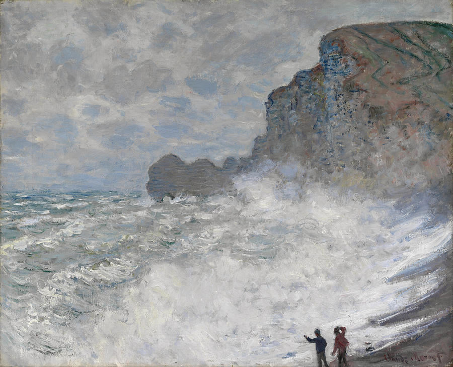 Claude Monet Rough Weather At Etretat