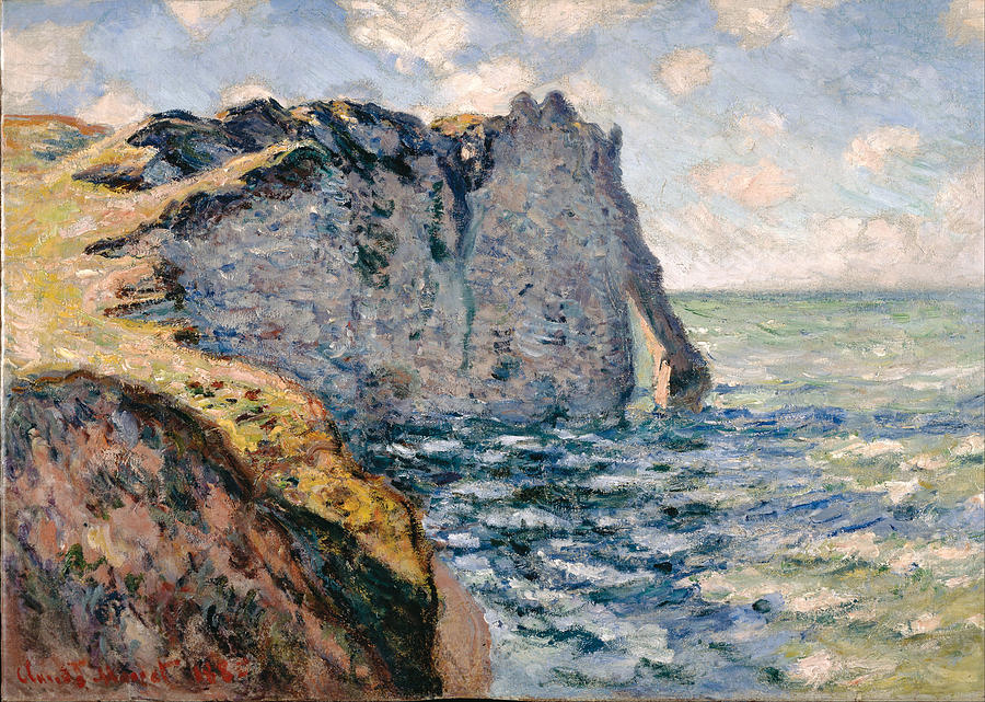 Claude Monet The Cliff Of Aval