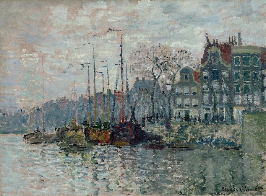 Claude Monet View Of The Prins Hendrikkade